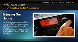 Clark County Amateur Radio Association's websiet by Web-Rx Consulting